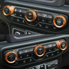 Jeep Wrangler 4x Air Conditioning & Headlight Button Cover Rings (2018-2023)