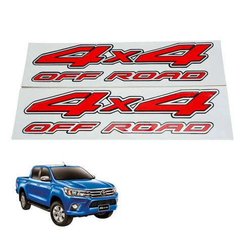 Toyota Hilux REVO RED "4x4 OFF ROAD" Side Rear Body Diff Lock (2015-24)