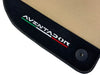 Lamborghini Aventador 2012-2022 with Alcantara Leather Beige Floor Mats
