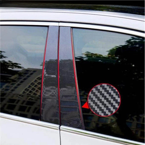 Nissan X-Tail / Rogue 8X Carbon Fiber Window Pillar Posts Door Trim (2014–2021)
