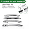 Toyota Highlander Silver Tone Door Handle Cover Trim (2008-2013)