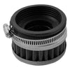 Motorcycle Silver Tone 58-60mm Air Filter Cleaner Round Tapered