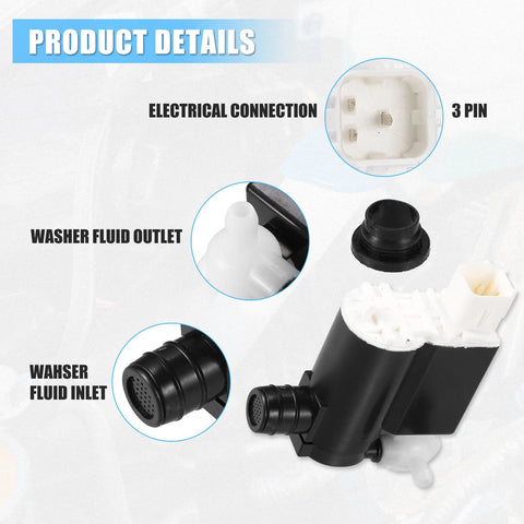 Kia Venga Windshield Washer Motor Pump (2010-2020)