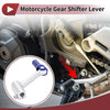 Bosuer Cheetah Siver Tone Blue Folding Gear Shifter Lever