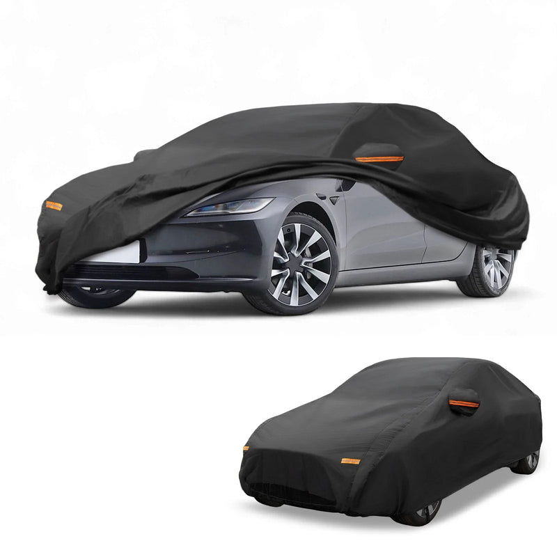 Tesla Model 3 (2017-2024) Black 210D-PU Waterproof Car Cover