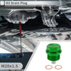Car Motorcycle Boat Green Set M20x1.5 Engine Oil Drain Plug with Gasket