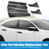 Honda - Carbon Fiber Pattern 6 x Pillar Post Side Door Window Covers