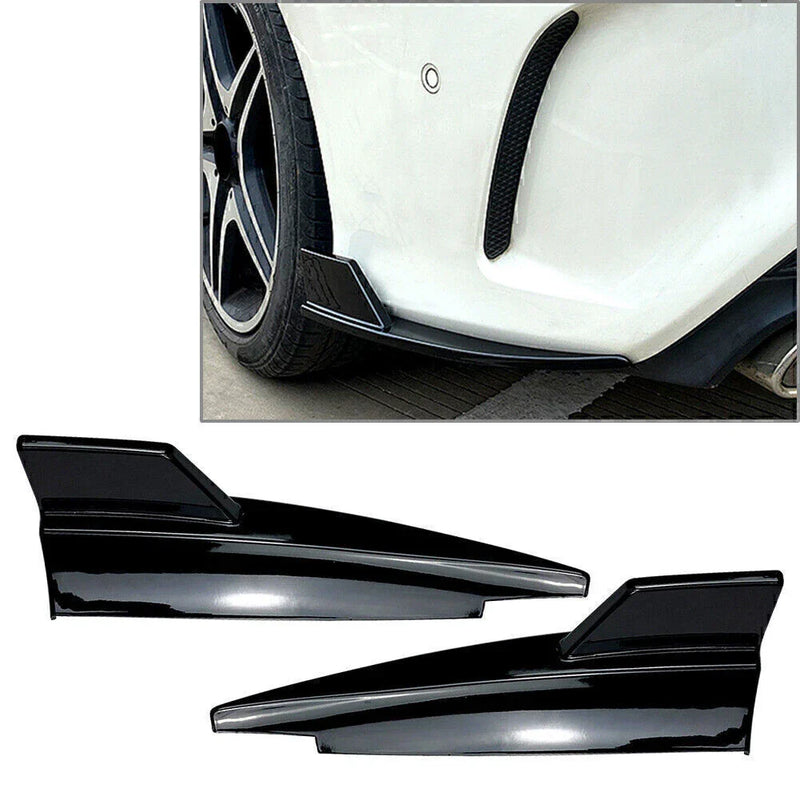 Mercedes CLA-Class Black Rear Bumper Splitter Side Vents (2013-2019)