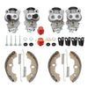 Honda Foreman 450 TRX450 4xFront Brake Wheel Cylinders W/Shoes Hole Plug
