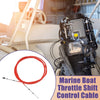 2 x 700cm 24FT Marine Throttle Control Cable Red with Fastening Head
