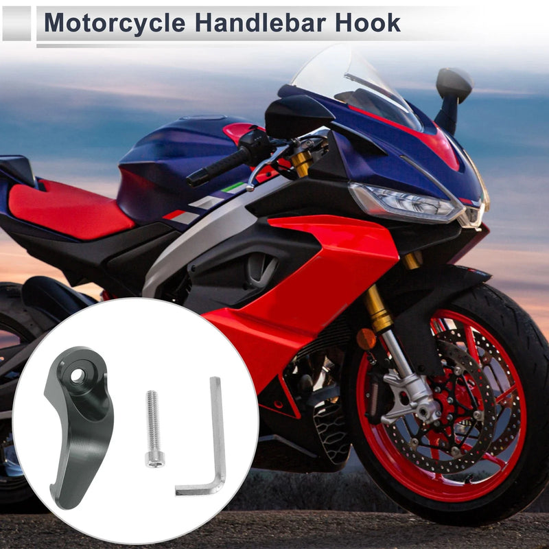 Droplet-type Hook Aluminum Alloy Motorcycle Hanging Hook Titanium Tone