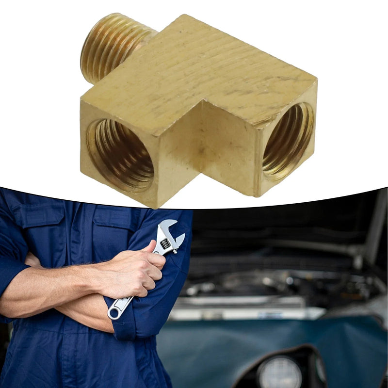 Oil Pressure Sensor Brass Angle Adapter M10x1mm