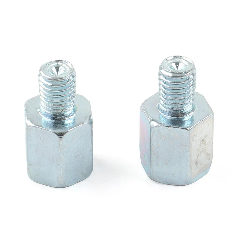 Universal Motorcycle Rear View 10mm to 8mm Mirror Adapter Bolts