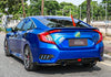 Honda Civic 4DR Sedan ABS Blue RS Spoiler Wing with Light (2016-2021)