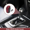 Hyundai Sonata 2011-2014 Black Red Faux Leather Car Gear Shift Knob Cover
