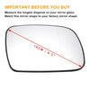 Peugeot 307 Right Side Heated White Mirror Glass (2001-2009)