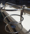 25mm Rail, 316 Stainless Steel, Adjustable Boat Clamp-On Drink Holder