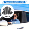 Hyundai Elantra Carbon Fiber 8pcs Door Pillar Window Trim (2017-2023)