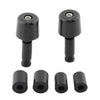Universal Motorcycle - Black 1in Handlebar Hand Grips & End Caps
