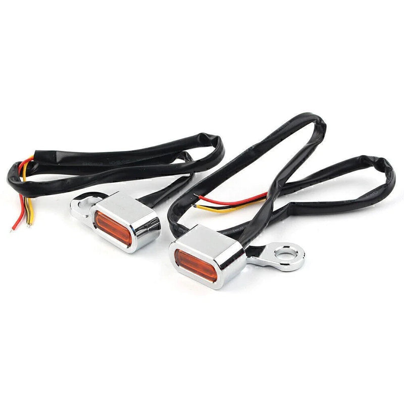 Motorcycles Mini LED Turn Signal Indicator Amber Light