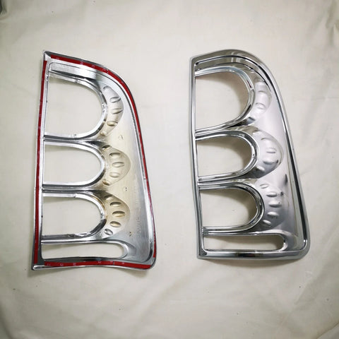 Toyota Hilux Vigo (2005-2011) 2 x Chrome Rear Light Lamp Taillight Cover Trim