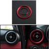 Alfa Romeo Giulia 4pcs Red Aluminum Air Condition Outlet Vent Ring Trim