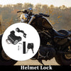 Set Motorcycle Helmet Lock Cable Mini Motorcycle Anti-Theft Bicycle Locks