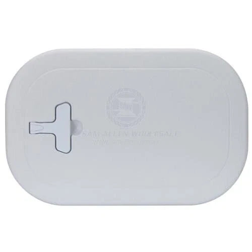 Access Locker Hatch Removable Lid Polar White 229mm x 356mm Jim Black USA