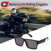 Motorcycle Riding Goggles Deep Gray Lens Black Frame Tri-acetel Cellulose UV400