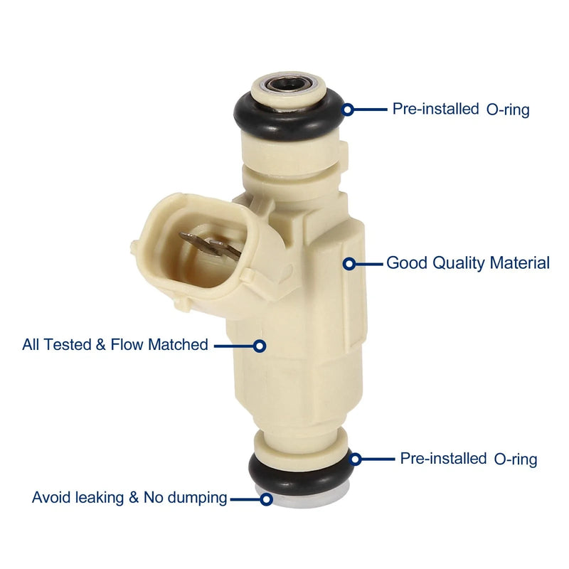 Hyundai Santa Fe, Tucson, Elantra, Tiburon 2.0L, 2.7L Fuel Injector (2001-2023)