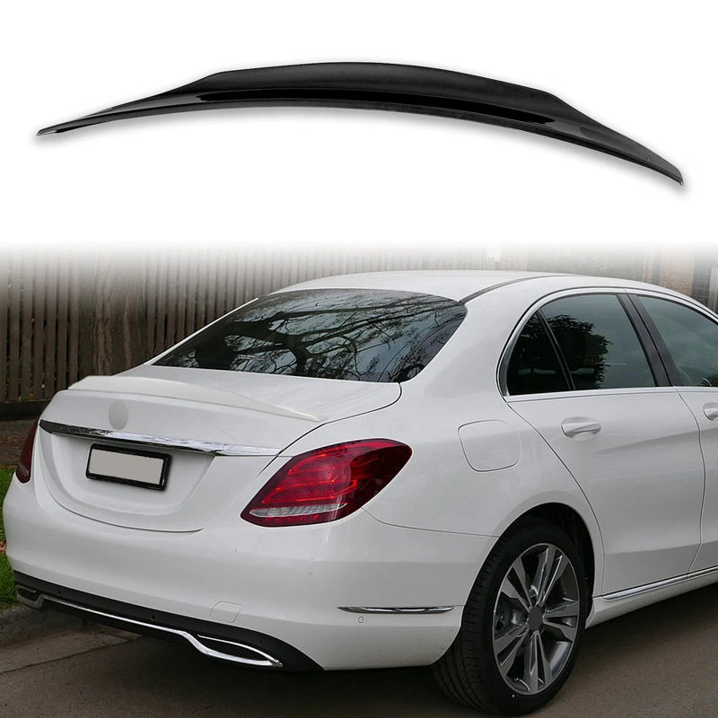 Mercedes Benz W205 Sedan Gloss Black ABS Boot Spoiler (2015-2020)