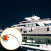 Boat Amber 4 Pcs Interior Round Marine Boat Light with 6 LEDs Amber