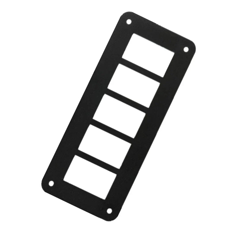 Car Boat SUV 5 Gang Aluminum Rocker Switch Panel