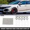 Honda / Acura B C D F H K Series 10 x Exhaust Manifold Bolt Stud