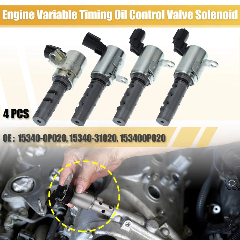 Toyota Avalon RAV4 Camry Sienna 4pcs VVT Variable Valve Timing Solenoid