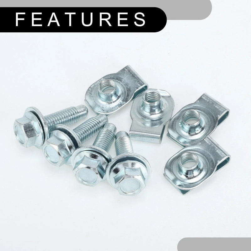 Ford F250 Front Bumper Outer Bracket U-nut Set (2011-2016)
