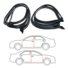 Mercedes-Benz W124 280TE 300TE 250TD 300D 1985-1996 Front Door Weatherstrip Set
