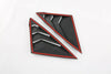 Honda Civic Sedan Carbon Fiber Rear Window Side Louver Covers (2022-2023)