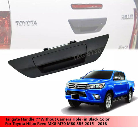 Toyota Hilux 1kdM70 M80 Black Tailgate Handle (2015-2018)