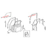 Toyota Land Cruiser Hardtop LJ79 RJ77 Front Door Glass Weatherstrip