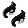 Harley Touring FLHR Black Sissy Bar Luggage Rack Docking Latch Clip Kit