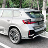 BMW X1 iX1 2 x Carbon Look Rear Bumper Side Corner Covers (2023-2024)