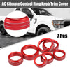 Ford F-150 7 x Red AC Climate Control Knob Trim Covers (2021-2022)