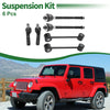 Jeep Grand Cherokee 6 Pcs Front Suspension Kit Tie Rod Ends Sway Bar Links