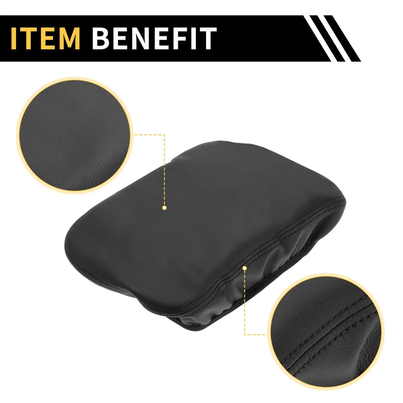 GMC Canyon Microfiber Leather Anti-Scratch Black Center Console Cover