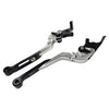 Daytona 675 Street Triple Silver Extendable Brake Clutch Levers (2006-2018)