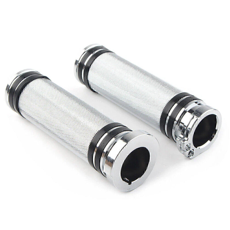 Harley Sportster, Dyna, Softail, Touring 1'' Chrome Handlebar Grips