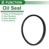 Oil Seal Rotary Shaft Seal 5 x 115x125x6mm NBR Black 5 Pcs