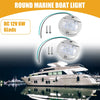 Boat Green 4 Pcs Universal Interior Round Marine Boat Light with 6 LEDs
