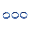 Kia Cerato K3 Forte 3 x Blue AC Control Knob Rings (2017-2018)